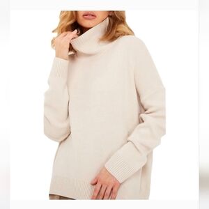 Babaton/Aritizia Super Soft Cream Wool & Cashmere Turtleneck (Size S)
